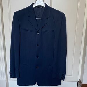Elegant Midnight Blue Men's Suit.